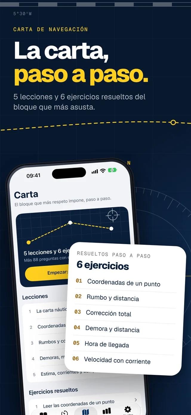La carta, paso a paso: 5 lecciones y 15 ejercicios resueltos